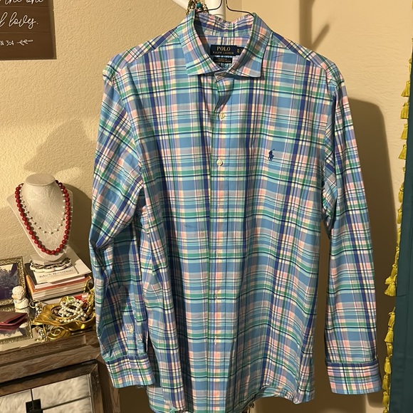 POLO RALPH LAUREN
Button-Down Collar Logo-Embroidered Checked Cotton shirt - Picture 3 of 6